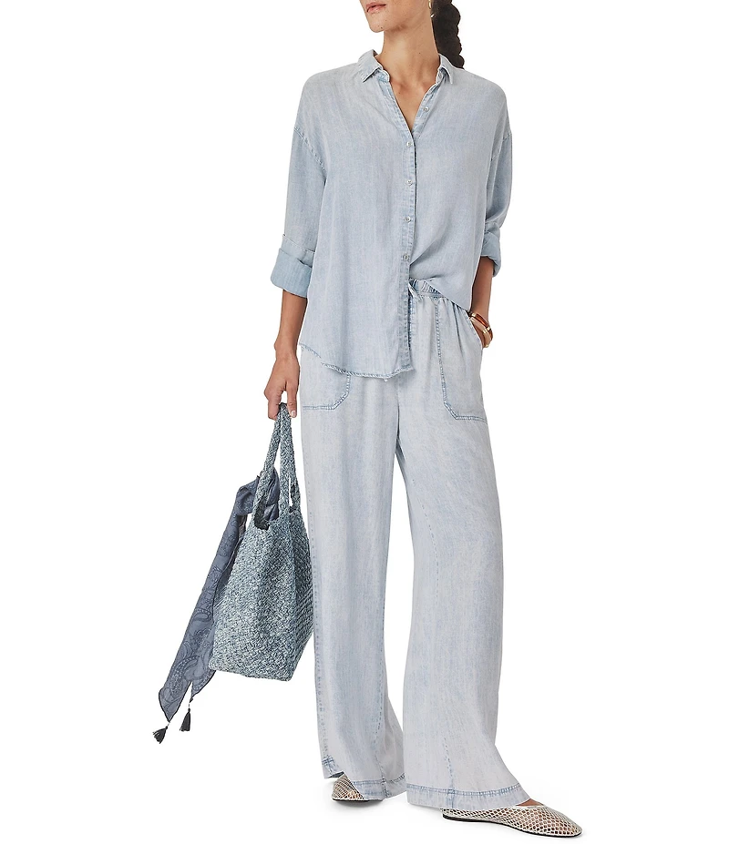 Splendid Collared Long Sleeve Button Up Shirt