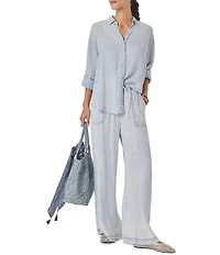 Splendid Collared Long Sleeve Button Up Shirt