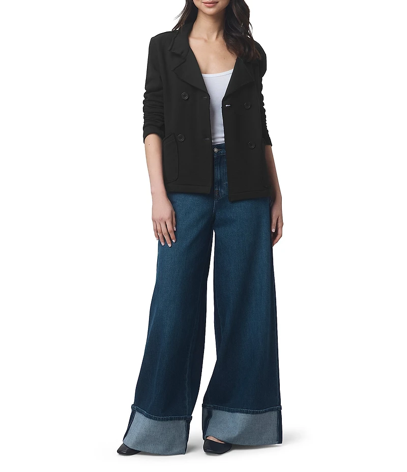 Splendid Diana French Terry Notch Collar Long Sleeve Blazer