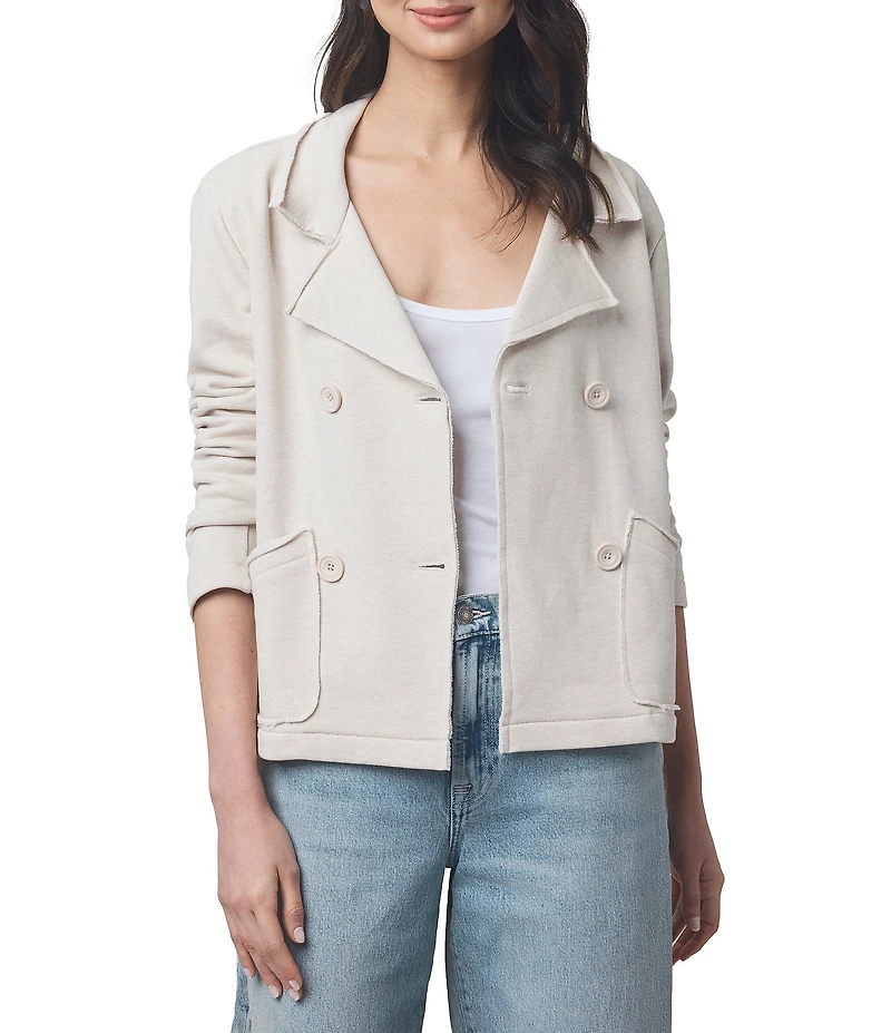 Splendid Diana French Terry Notch Collar Long Sleeve Blazer