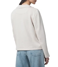 Splendid Diana French Terry Notch Collar Long Sleeve Blazer