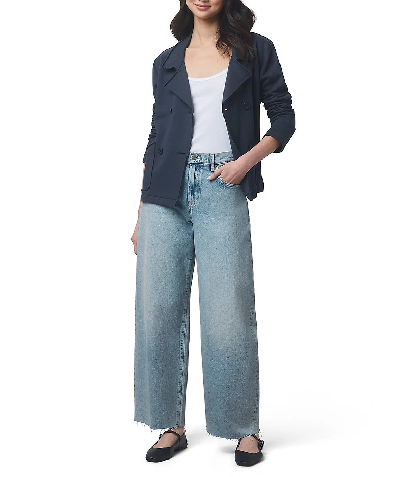 Splendid Diana French Terry Notch Collar Long Sleeve Blazer