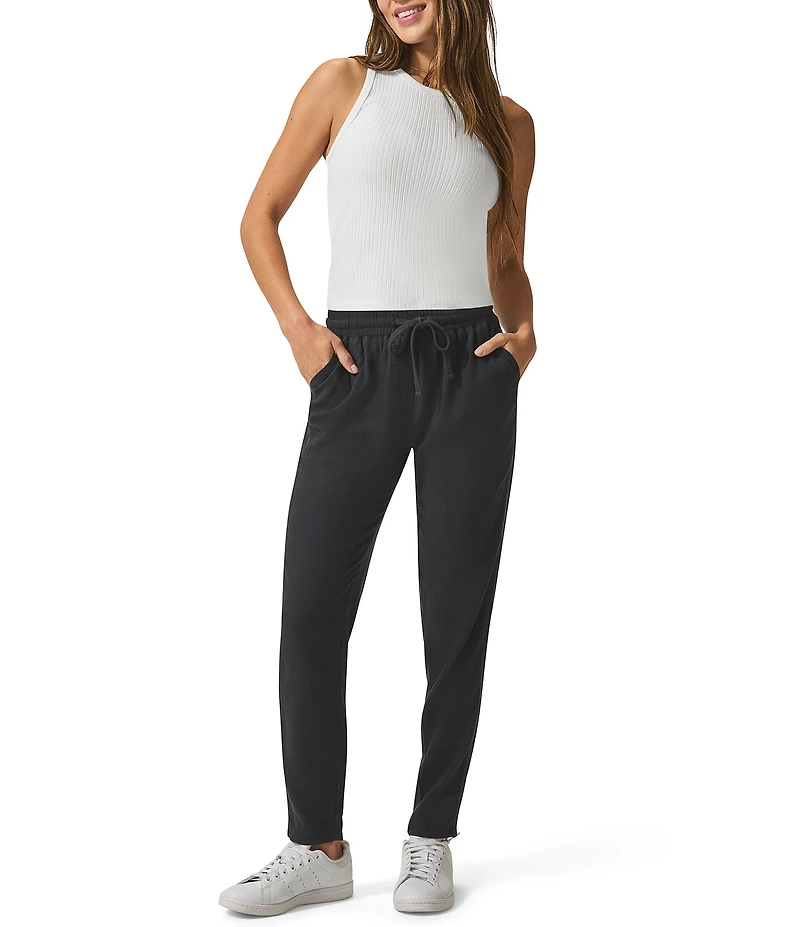 Splendid Eco Supersoft Ribbed Knit Scoop Neck Sleeveless Tank Top