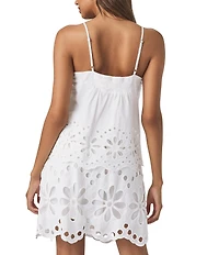 Splendid Emma Eyelet Knit V-Neck Babydoll Coordinating Tank