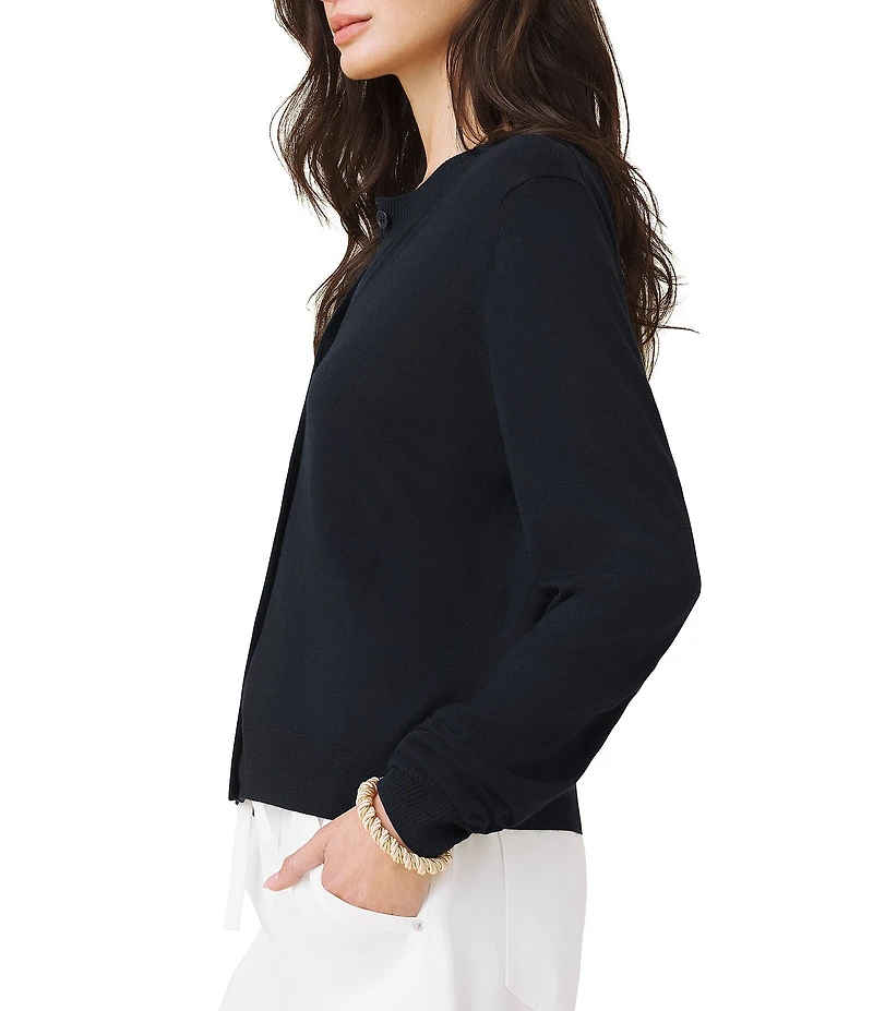 Splendid Erica Knit Crew Neck Long Sleeve Cardigan