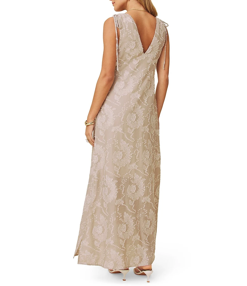 Splendid Ezra V-Neck Sleeveless Maxi Dress