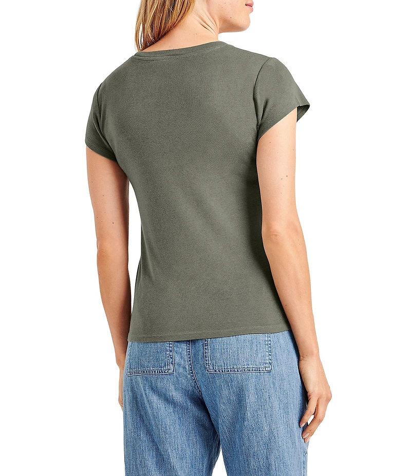 Splendid Faye Crew Neck Short Sleeve Tee