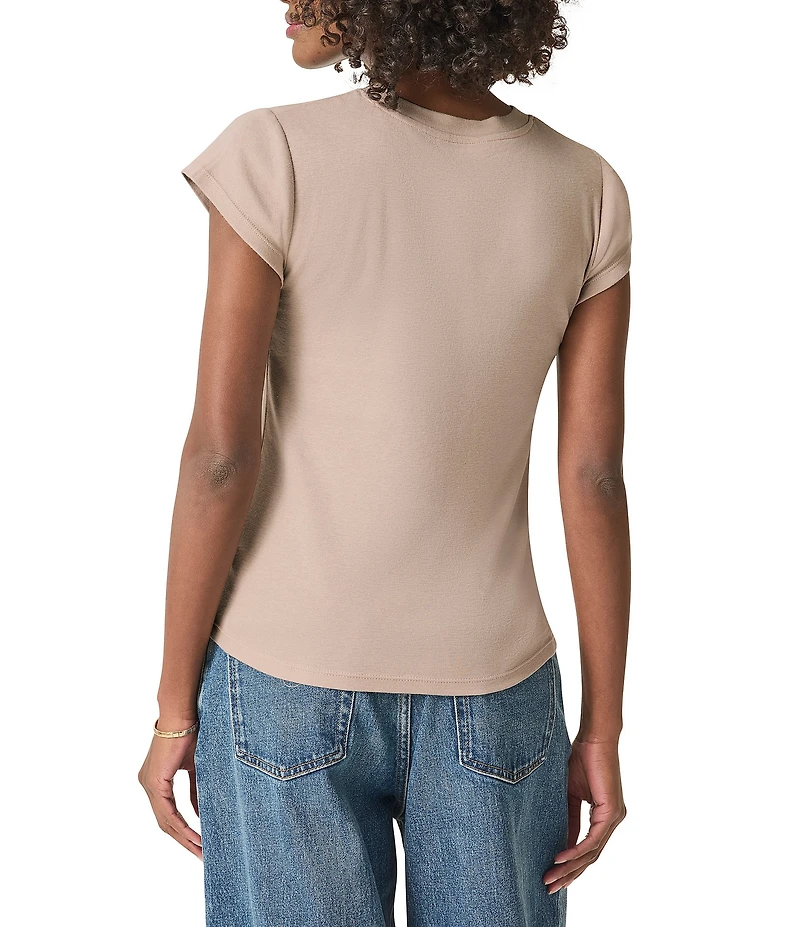 Splendid Faye Crew Neck Short Sleeve Tee
