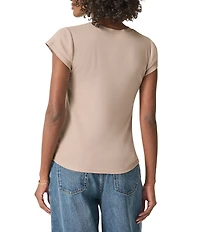 Splendid Faye Crew Neck Short Sleeve Tee