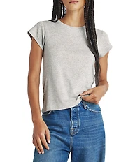 Splendid Faye Crew Neck Short Sleeve Tee