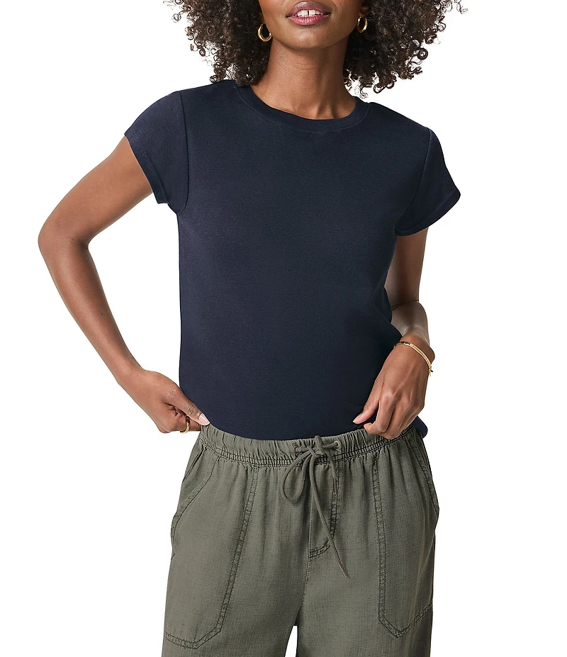 Splendid Faye Crew Neck Short Sleeve Tee