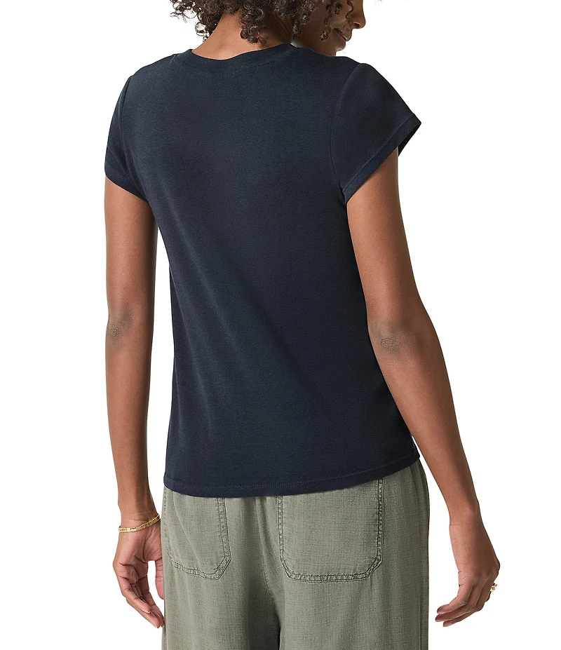 Splendid Faye Crew Neck Short Sleeve Tee