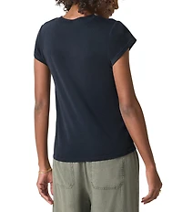 Splendid Faye Crew Neck Short Sleeve Tee