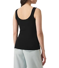 Splendid Faye Knit Scoop Neck Sleeveless Tank Top