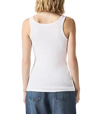 Splendid Faye Knit Scoop Neck Sleeveless Tank Top
