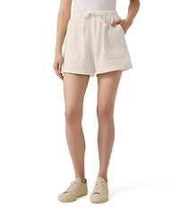 Splendid Gauze High Rise Drawstring Waist Shorts