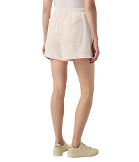 Splendid Gauze High Rise Drawstring Waist Shorts