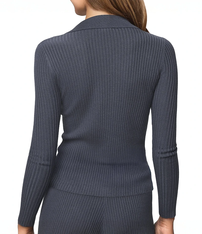 Splendid Georgie Cashmere Blend Knit Collar V-Neck Long Sleeve Cardigan