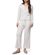 Splendid Georgie Cashmere Blend Knit Collar V-Neck Long Sleeve Cardigan