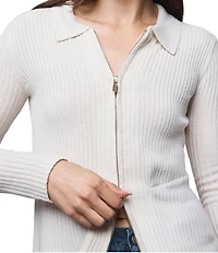 Splendid Georgie Cashmere Blend Knit Collar V-Neck Long Sleeve Cardigan
