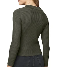 Splendid Georgie Cashmere Blend Knit Collar V-Neck Long Sleeve Cardigan