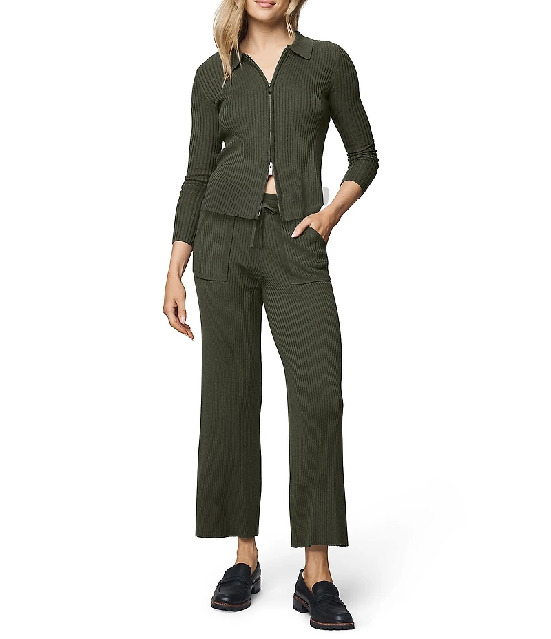 Splendid Georgie Cashmere Blend Knit Collar V-Neck Long Sleeve Cardigan