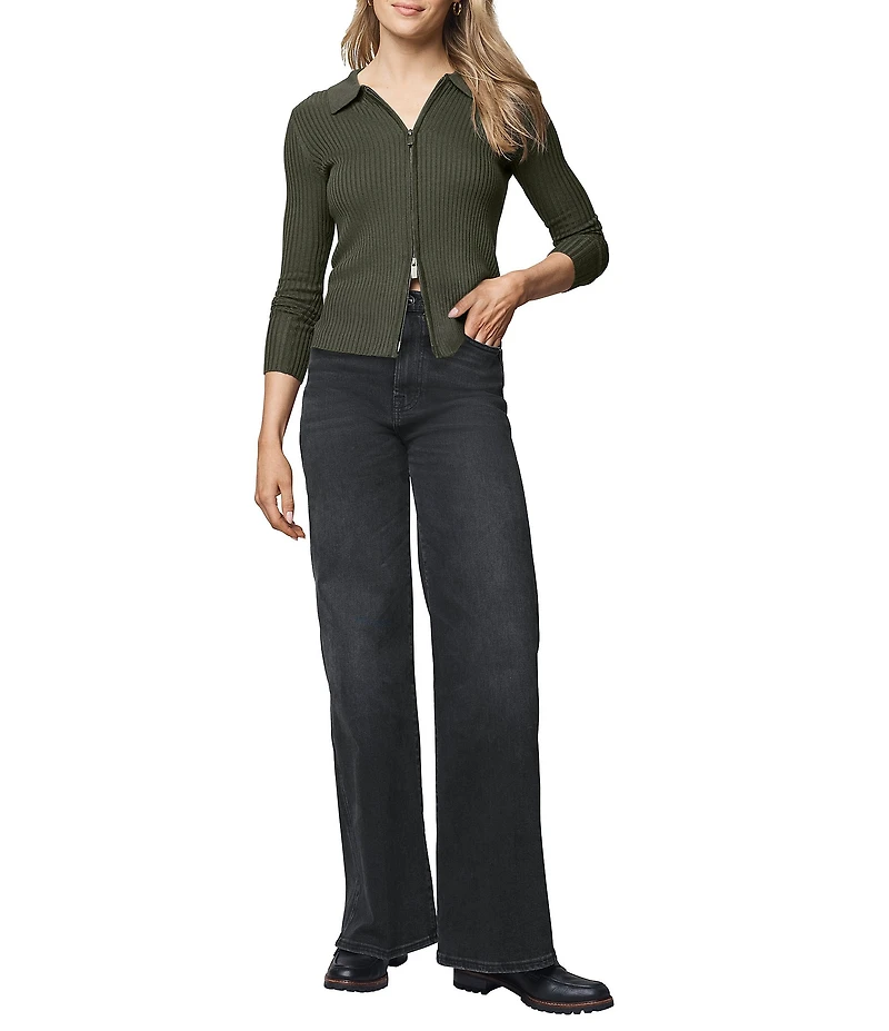 Splendid Georgie Cashmere Blend Knit Collar V-Neck Long Sleeve Cardigan