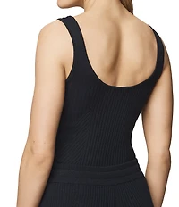 Splendid Georgie Coordinating Knit Scoop Neck Sleeveless Tank Top