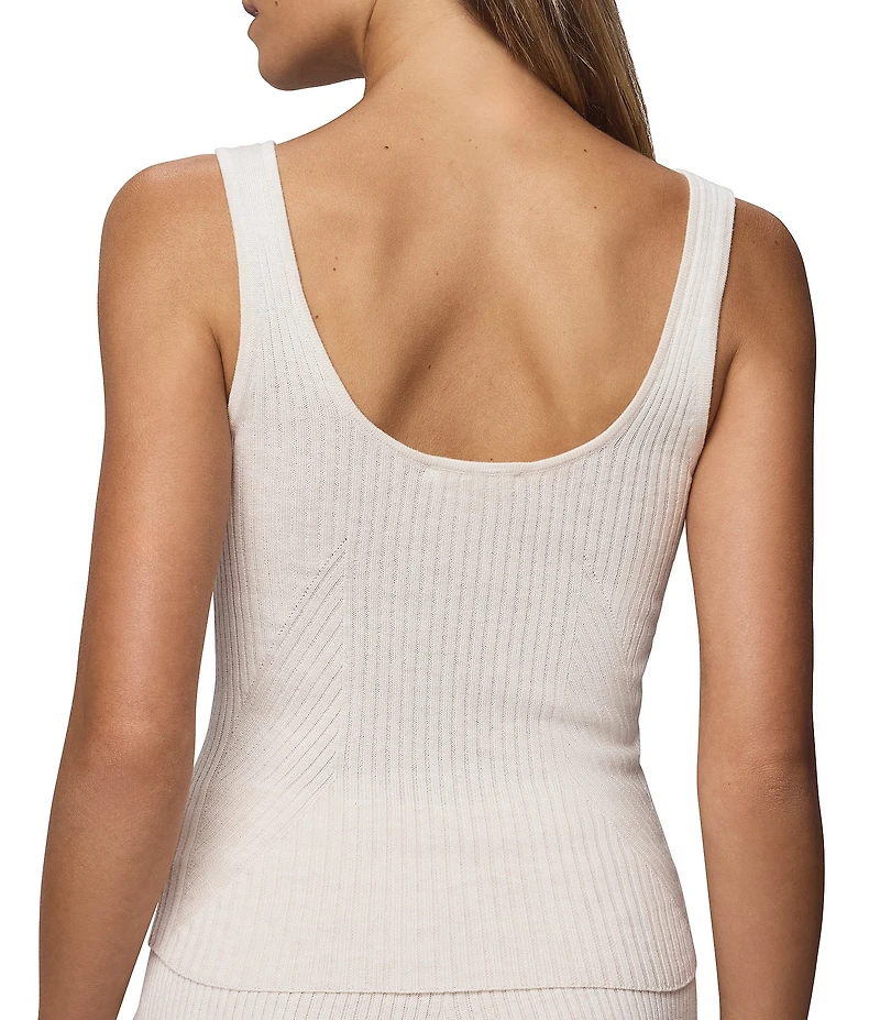 Splendid Georgie Coordinating Knit Scoop Neck Sleeveless Tank Top