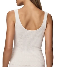Splendid Georgie Coordinating Knit Scoop Neck Sleeveless Tank Top