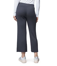 Splendid Georgie Ribbed Knit Mid Rise Lounge Ankle Pants