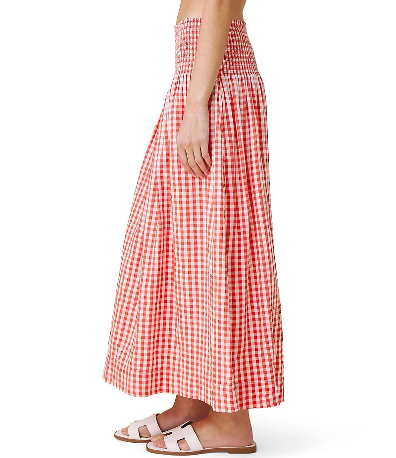 Splendid Gigi Gingham Midi Skirt