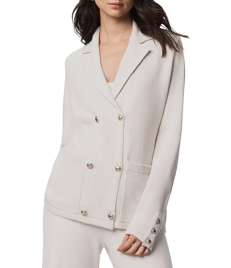 Splendid Hannah Knit Notch Collar Long Sleeve Sweater Blazer