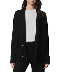 Splendid Hannah Knit Notch Collar Long Sleeve Sweater Blazer