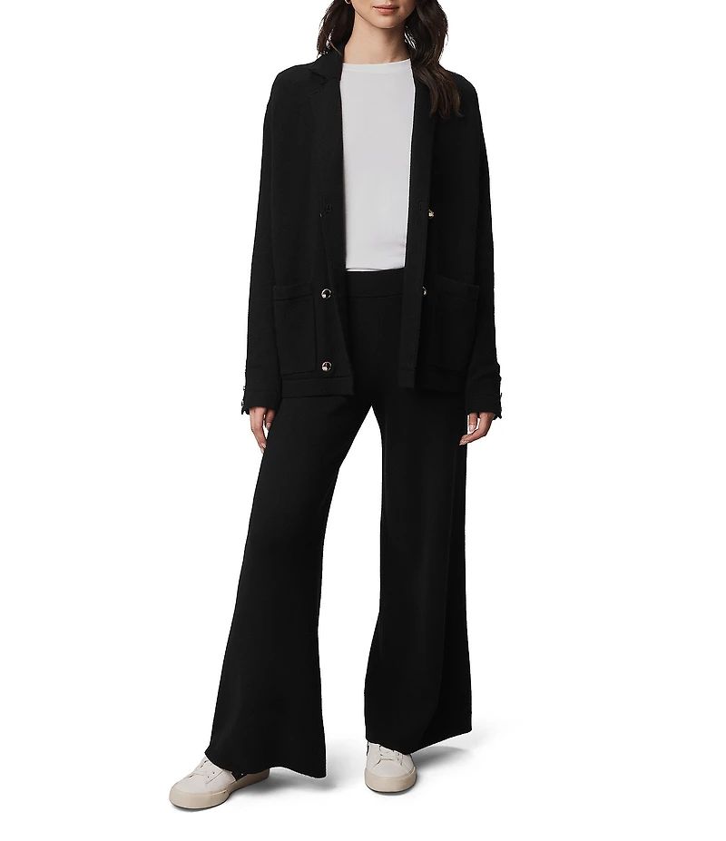 Splendid Hannah Knit Notch Collar Long Sleeve Sweater Blazer