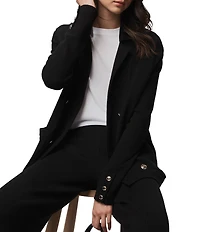 Splendid Hannah Knit Notch Collar Long Sleeve Sweater Blazer