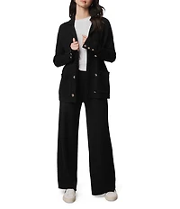 Splendid Hannah Sweater Mid Rise Lounge Full Length Wide Leg Pants