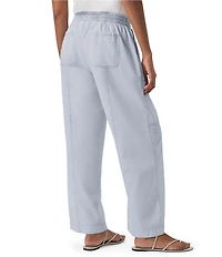 Splendid Indigo Knit Stripe Print Mid Rise Cargo Pants