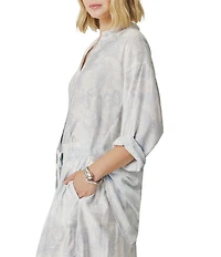 Splendid Iris Paisley Print Coordinating Button Down Shirt