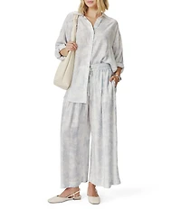 Splendid Iris Paisley Print Coordinating Button Down Shirt