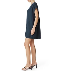 Splendid Ivy V-Neck Short Sleeve Mini Shirt Dress