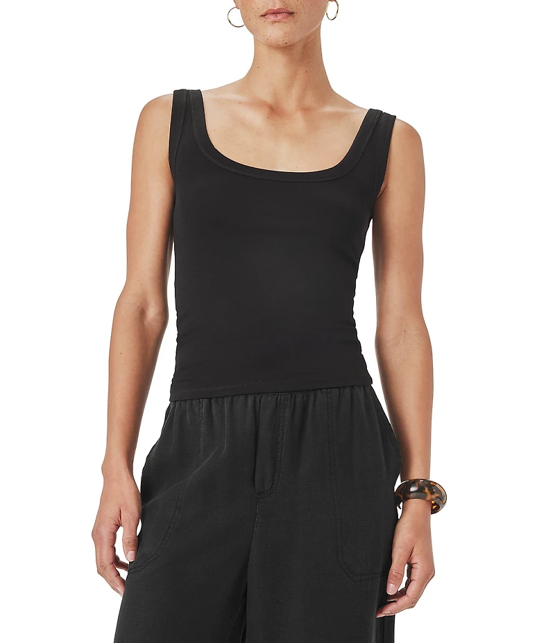 Splendid Josie Knit Scoop Neck Sleeveless Tank