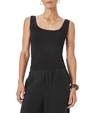 Splendid Josie Knit Scoop Neck Sleeveless Tank