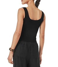 Splendid Josie Knit Scoop Neck Sleeveless Tank