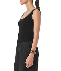 Splendid Josie Knit Scoop Neck Sleeveless Tank