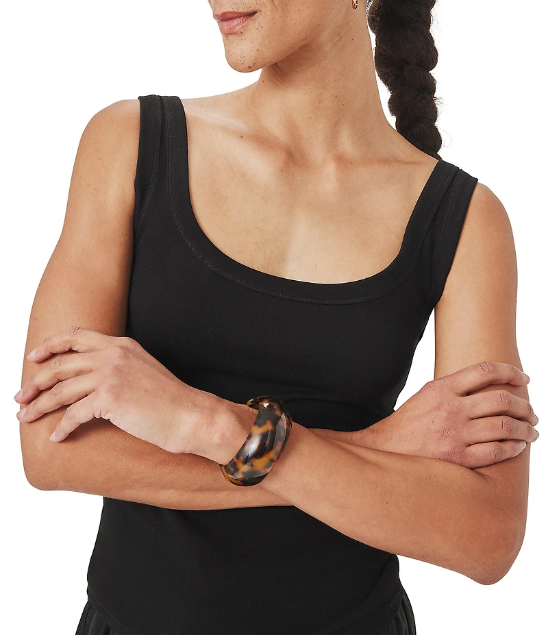 Splendid Josie Knit Scoop Neck Sleeveless Tank