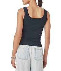 Splendid Josie Knit Scoop Neck Sleeveless Tank