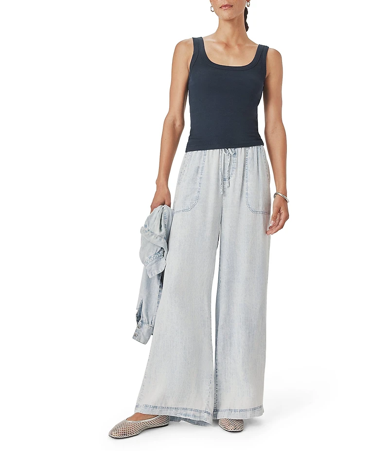 Splendid Josie Knit Scoop Neck Sleeveless Tank