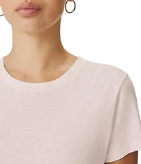 Splendid Kacey Knit Jersey Oversized Short Sleeve V-Neck Tee Shirt
