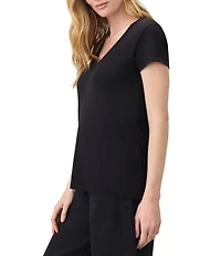 Splendid Kate V-Neck Short Sleeve Tee